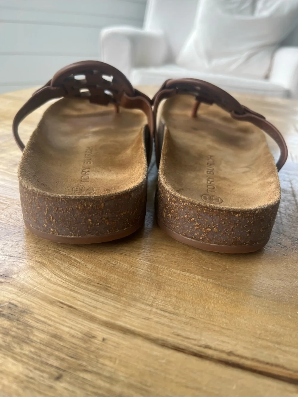 Tory Burch Cloud Miller Sandals sz 7 Brown